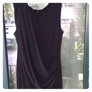 INC Cross Body Sash Dress with Leather accents